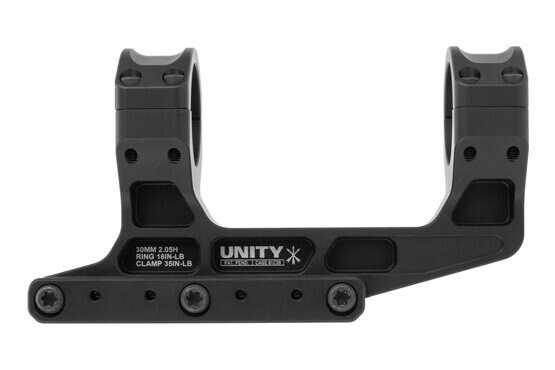 Unity Tactical FAST 30mm LPVO mount places the optic at 2.05" center